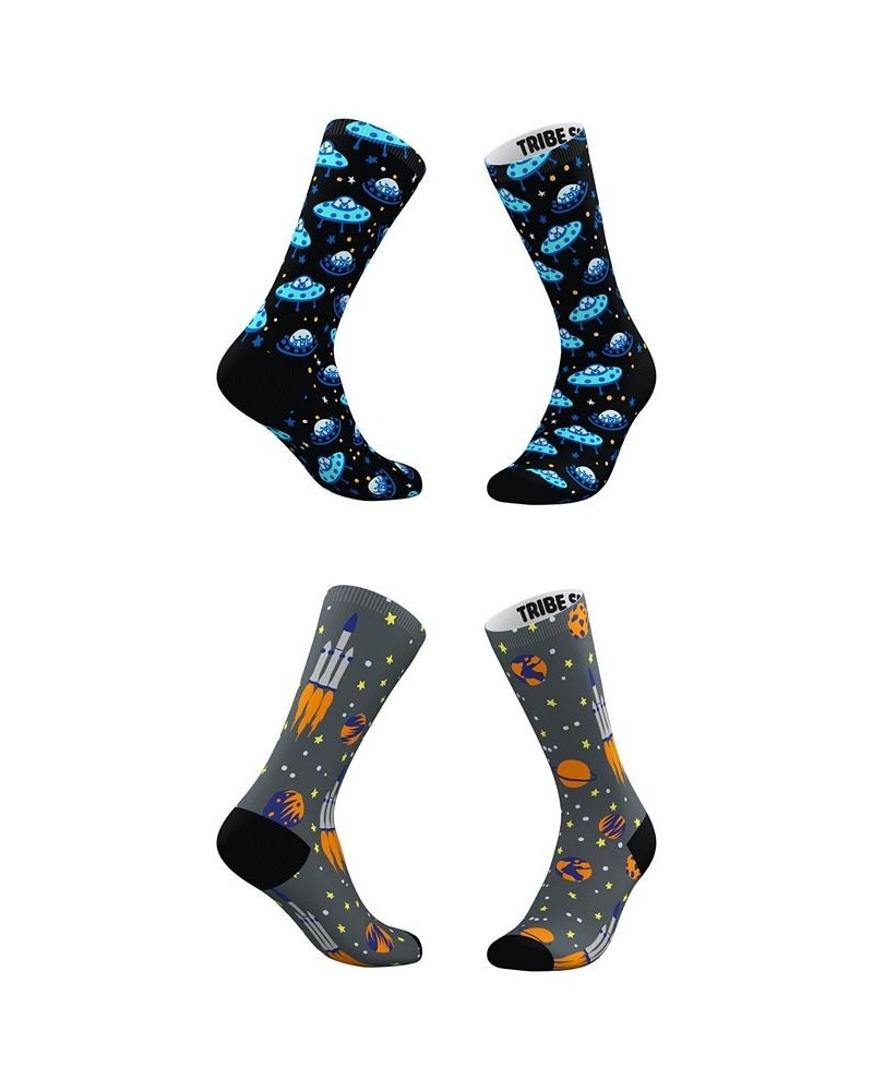 Men's and Women's Blue Blastoff Socks, Set of 2 Multi $18.20 Socks