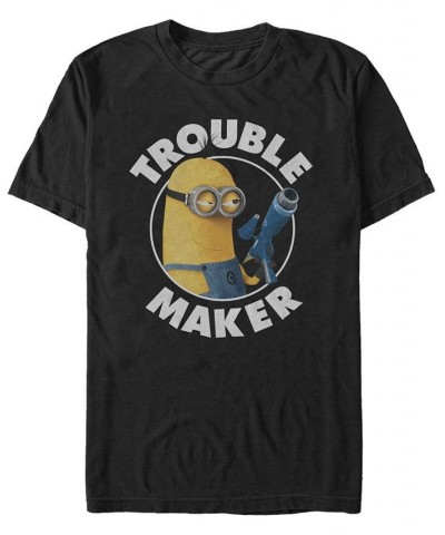 Minions Men's Kevin Trouble Maker Short Sleeve T-Shirt Black $15.75 T-Shirts