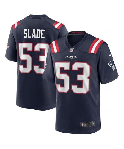 Men's Chris Slade Navy New England Patriots Game Retired Player Jersey $54.60 Jersey