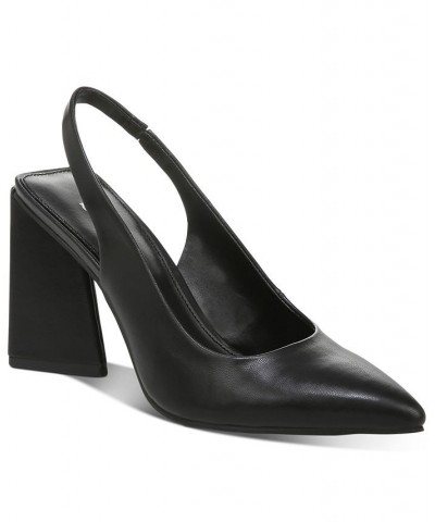 Women's Arrica Slingback Pumps Black $25.39 Shoes