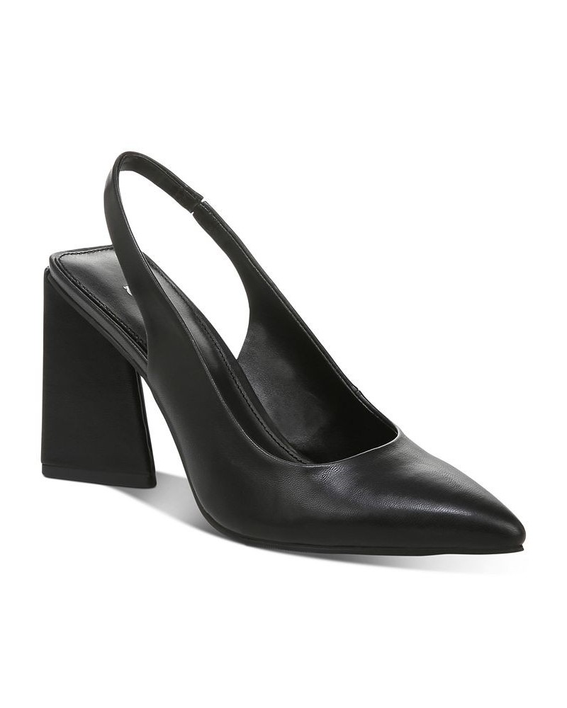 Women's Arrica Slingback Pumps Black $25.39 Shoes