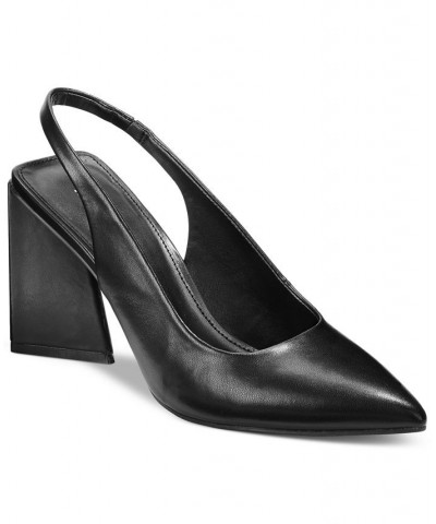 Women's Arrica Slingback Pumps Black $25.39 Shoes