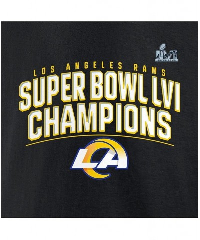 Men's Branded Black Los Angeles Rams Super Bowl LVI Champions Big Tall Schedule T-shirt $20.39 T-Shirts