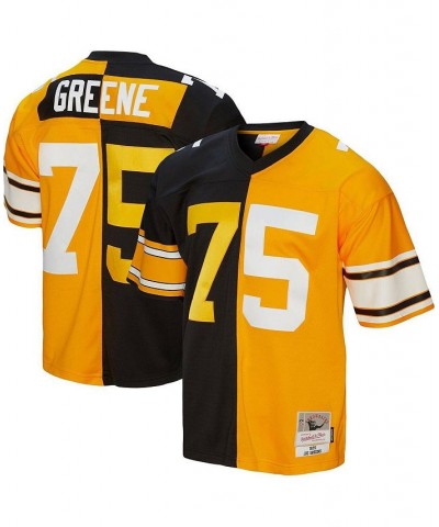 Men's Joe Greene Black, Gold Pittsburgh Steelers 1976 Split Legacy Replica Jersey $72.15 Jersey