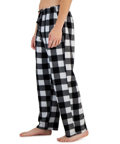 Men's Cozy Fleece Pajama Pants Black $11.41 Pajama