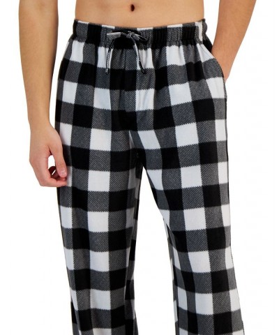 Men's Cozy Fleece Pajama Pants Black $11.41 Pajama