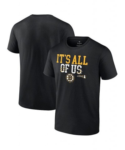 Men's Branded Black Boston Bruins 2022 Stanley Cup Playoffs Slogan T-shirt $20.70 T-Shirts