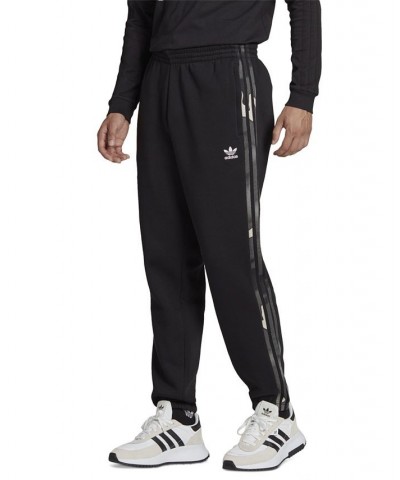 Men's Graphics Camo 3-Stripes Fleece Jogger Pants Black $47.70 Pants