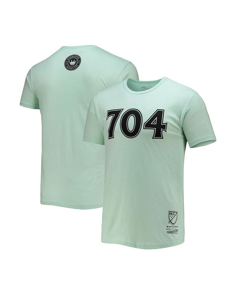 Men's Mint Charlotte FC Area Code T-shirt $18.90 T-Shirts