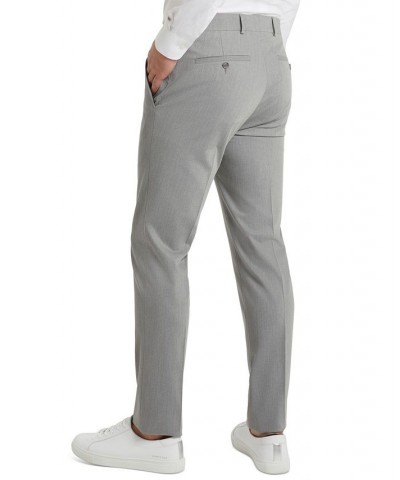 Men's Techni-Cole Suit Separate Slim-Fit Pants Light Grey $25.88 Suits