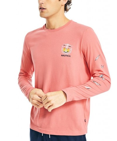 Men's Sustainably Crafted Long-Sleeve Graphic T-Shirt PD04 $17.47 T-Shirts