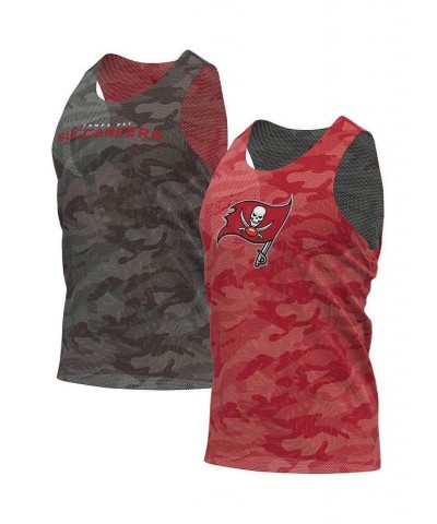 Men's Red, Gray Tampa Bay Buccaneers Reversible Mesh Tank Top $25.95 T-Shirts