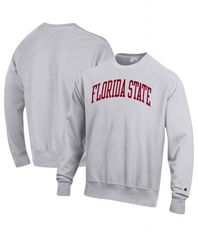 Men's Heathered Gray Florida State Seminoles Big and Tall Reverse Weave Fleece Crewneck Pullover Sweatshirt $40.00 Sweatshirt