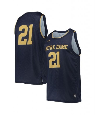 Men's 21 Navy Notre Dame Fighting Irish Alternate Replica Basketball Jersey $40.50 Jersey