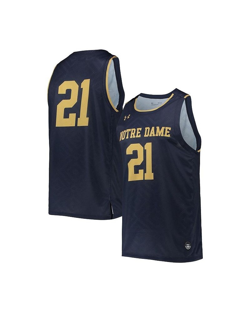 Men's 21 Navy Notre Dame Fighting Irish Alternate Replica Basketball Jersey $40.50 Jersey