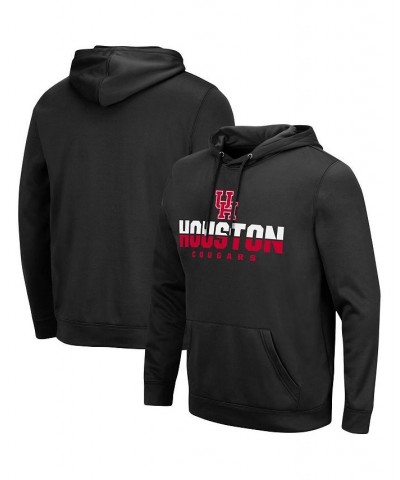 Men's Black Houston Cougars Lantern Pullover Hoodie $32.50 Sweatshirt