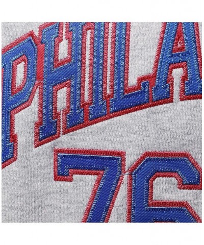 Men's Allen Iverson Heathered Gray Philadelphia 76ers Big and Tall Name and Number Pullover Hoodie $58.80 Sweatshirt