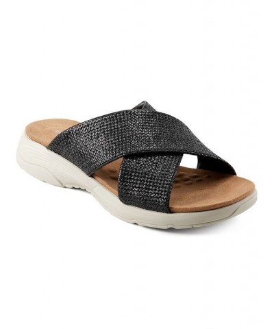 Women's Taite Square Toe Casual Flat Sandals PD04 $33.18 Shoes