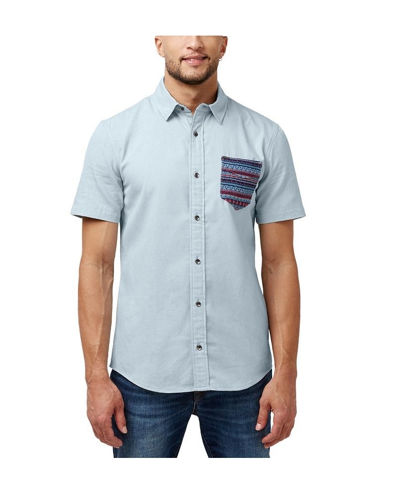 Men's Sogik Chambray Shirt Blue $21.36 Shirts