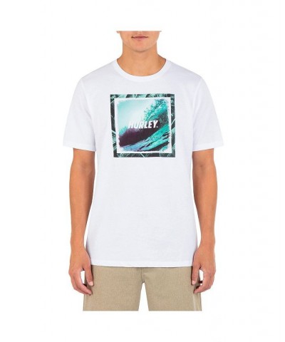 Men's Everyday Wave Hello Short Sleeves T-shirt White $16.23 T-Shirts