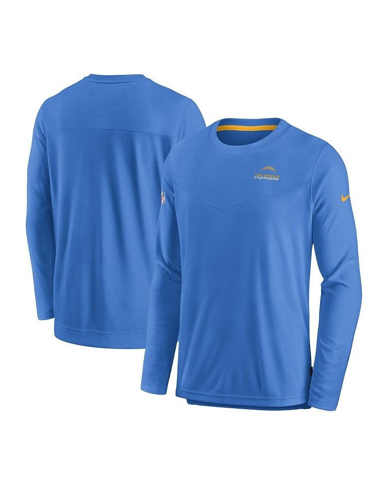 Men's Powder Blue Los Angeles Chargers Lockup Performance Long Sleeve T-shirt $37.40 T-Shirts