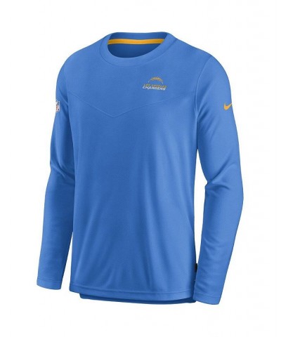 Men's Powder Blue Los Angeles Chargers Lockup Performance Long Sleeve T-shirt $37.40 T-Shirts