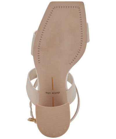 Women's Paytin Square-Toe Ankle-Strap City Sandals Tan/Beige $64.40 Shoes