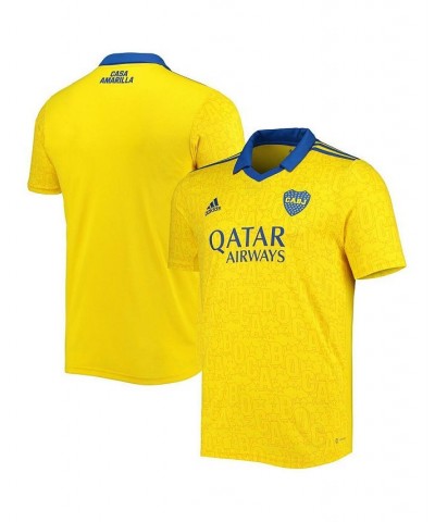 Men's Yellow Boca Juniors 2022 Replica AEROREADY Third Jersey $42.00 Jersey