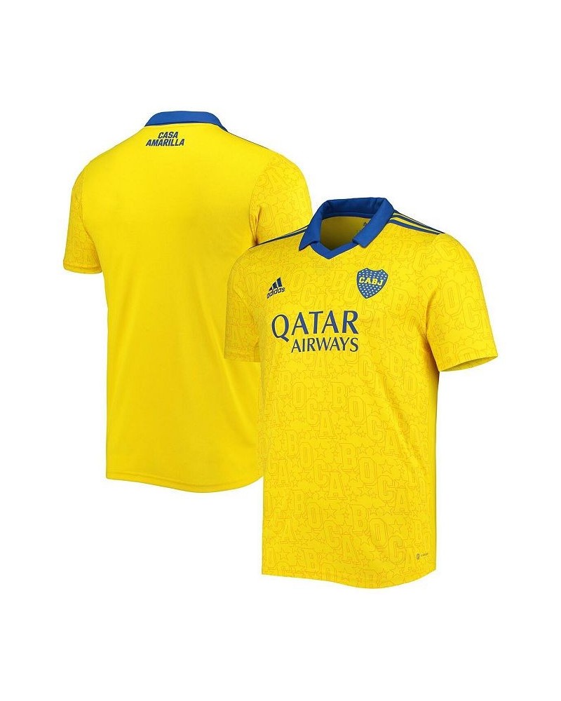 Men's Yellow Boca Juniors 2022 Replica AEROREADY Third Jersey $42.00 Jersey