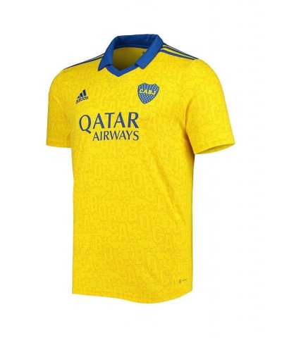 Men's Yellow Boca Juniors 2022 Replica AEROREADY Third Jersey $42.00 Jersey