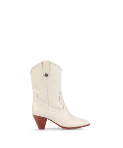 Women's June Western Boot White $108.16 Shoes