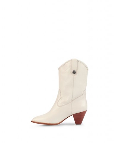 Women's June Western Boot White $108.16 Shoes