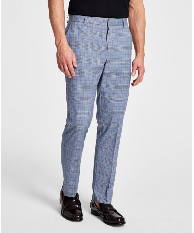 Men's Modern-Fit TH Flex Stretch Plaid Dress Pants PD01 $26.40 Pants