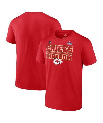 Men's Branded Red Kansas City Chiefs 2022 AFC Champions Within Bounds Big and Tall T-shirt $28.99 T-Shirts