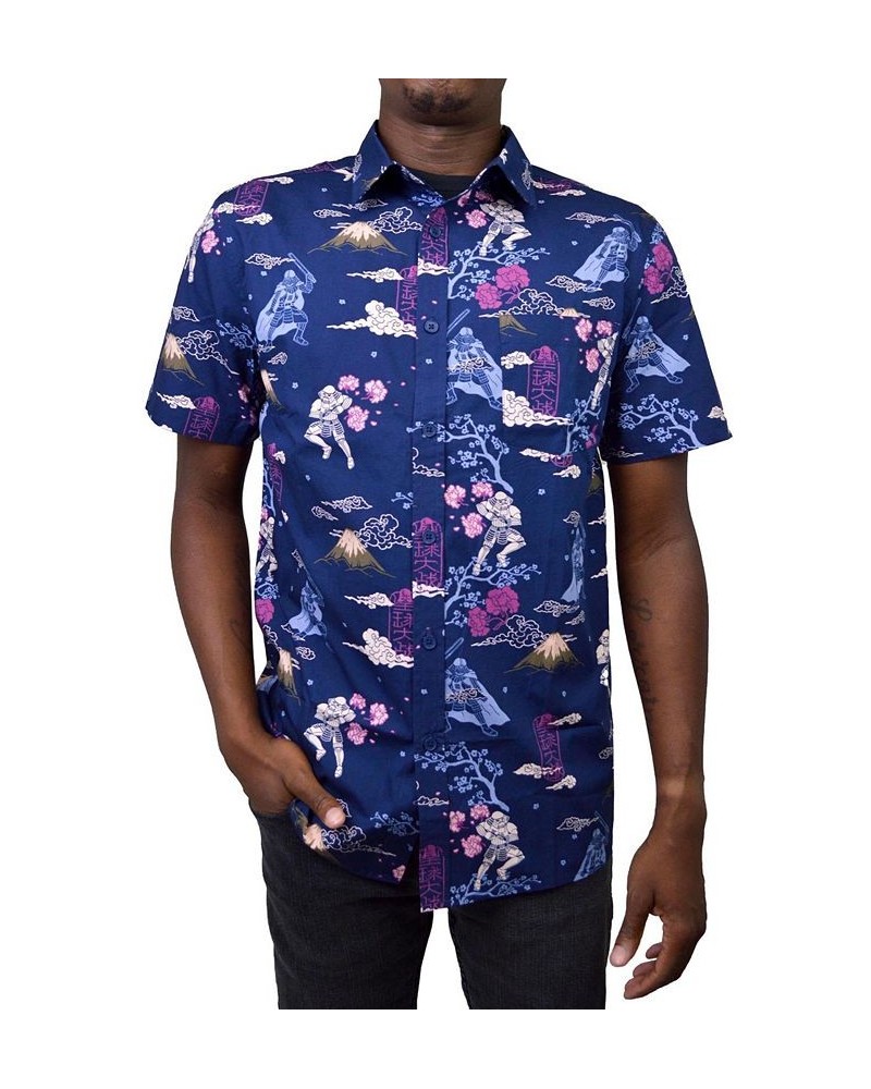 Men's Samurai Short Sleeves Woven Shirt Multi $28.20 Shirts