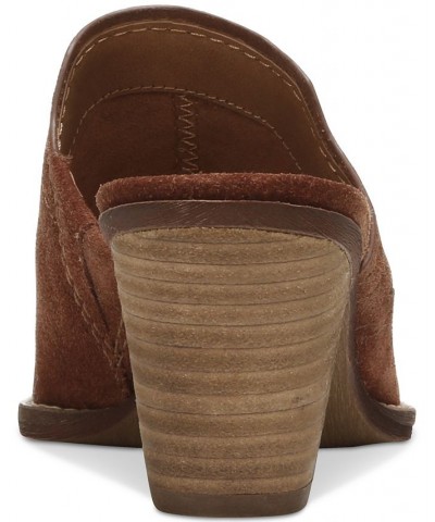 Women's Ada Western Mules Brown $42.57 Shoes