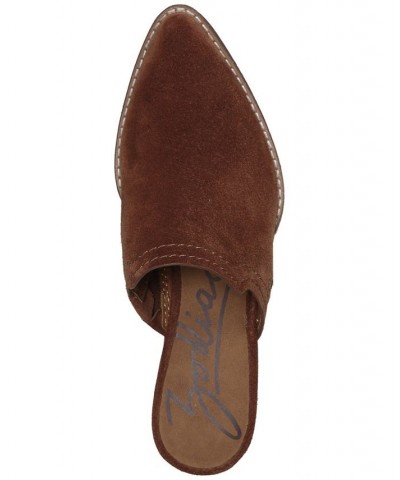 Women's Ada Western Mules Brown $42.57 Shoes