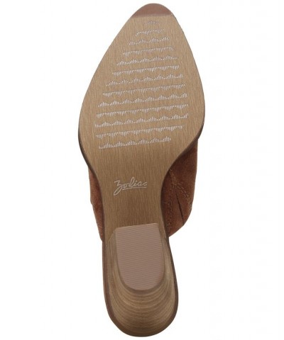 Women's Ada Western Mules Brown $42.57 Shoes