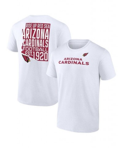 Men's Branded White Arizona Cardinals Big and Tall Hot Shot T-shirt $25.00 T-Shirts