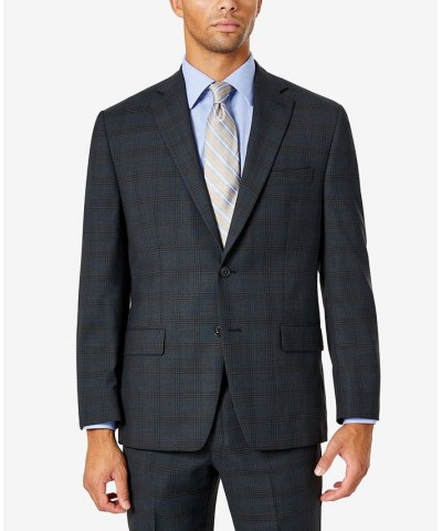 Men's Modern-Fit Airsoft Stretch Wool Suit Jacket Multi $77.90 Suits