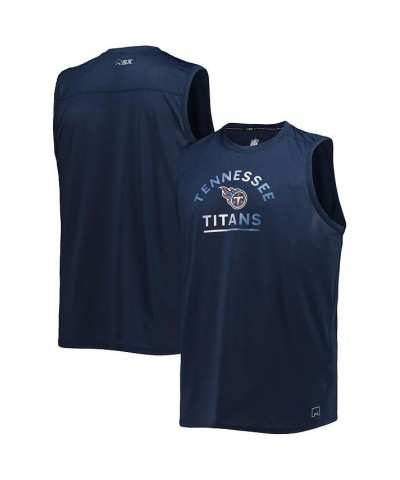 Men's Navy Tennessee Titans Rebound Tank Top $22.00 T-Shirts