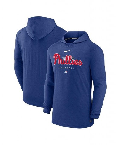 Men's Heather Royal Philadelphia Phillies Authentic Collection Early Work Tri-Blend Performance Pullover Hoodie $36.80 Sweats...