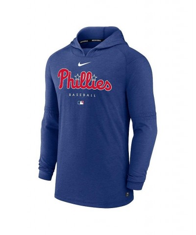 Men's Heather Royal Philadelphia Phillies Authentic Collection Early Work Tri-Blend Performance Pullover Hoodie $36.80 Sweats...