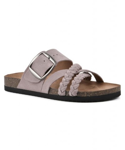 Healing Footbed Sandal Slides Purple $36.57 Shoes