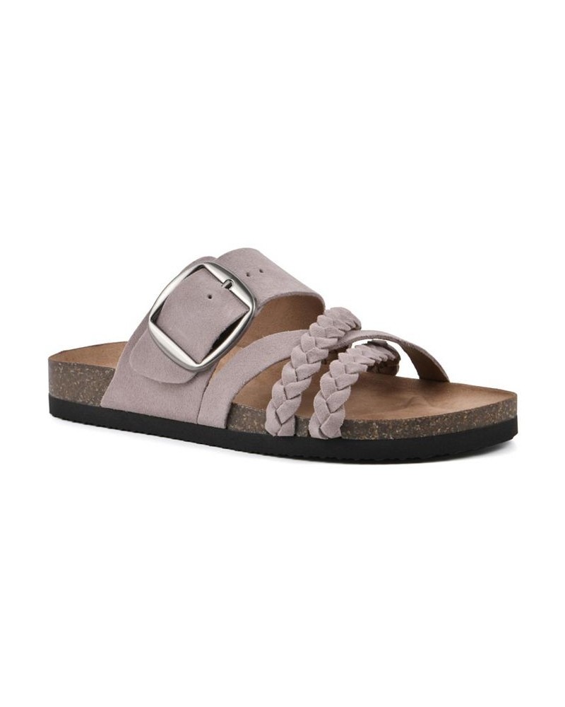 Healing Footbed Sandal Slides Purple $36.57 Shoes