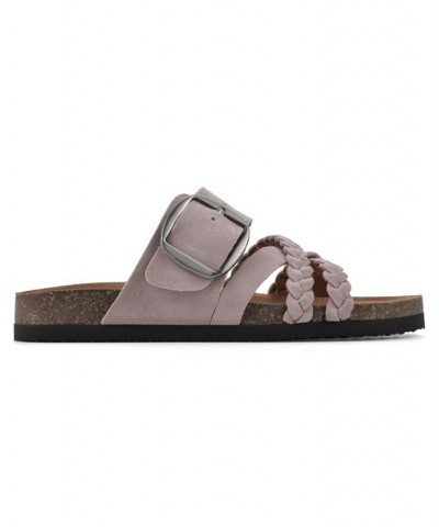 Healing Footbed Sandal Slides Purple $36.57 Shoes