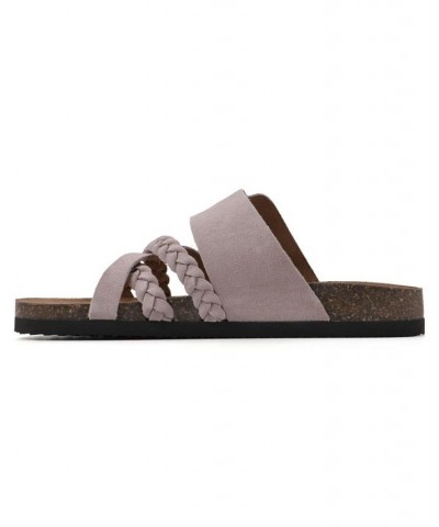 Healing Footbed Sandal Slides Purple $36.57 Shoes