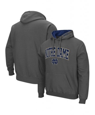 Men's Charcoal Notre Dame Fighting Irish Arch and Logo 3.0 Pullover Hoodie $27.00 Sweatshirt