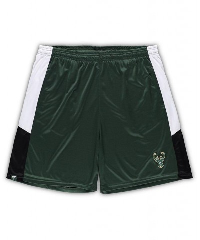 Men's Branded Hunter Green Milwaukee Bucks Big and Tall Champion Rush Practice Shorts $26.99 Shorts