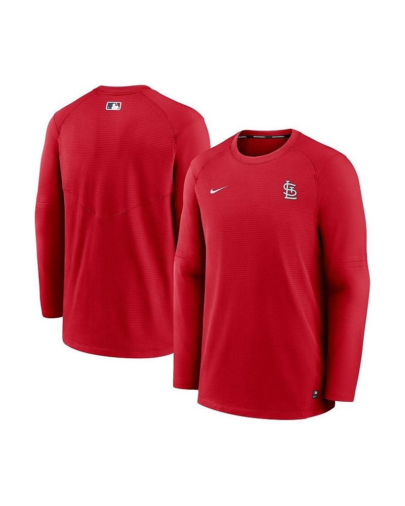 Men's Red St. Louis Cardinals Authentic Collection Logo Performance Long Sleeve T-shirt $45.00 T-Shirts